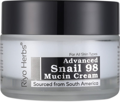Riyo Herbs Snail Mucin Cream 50g | Advanced 98 Snail Mucin Cream | For Glowing Skin(50 g)
