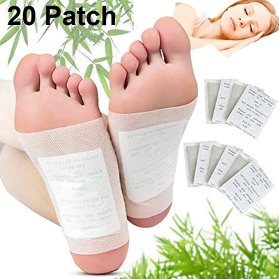 house of common Adhesive Pads Cleansing Detox Foot Patches Kit Natural Unwanted Toxins Remover Fatigue Release for Men & Women (Pack of 20 pads)(100 g)