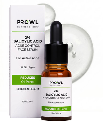 PROWL By Tiger Shroff 2% Salicylic Acid Serum for Men | Reduce Acne, Dark Spots & Oil Control | Face Serums for Oily & Acne Prone Skin(10 ml)