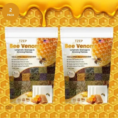 TZEP Bee Venom Detox Foot Patches | Herbal Detox Therapy, Improves Blood Circulati...(200 g)