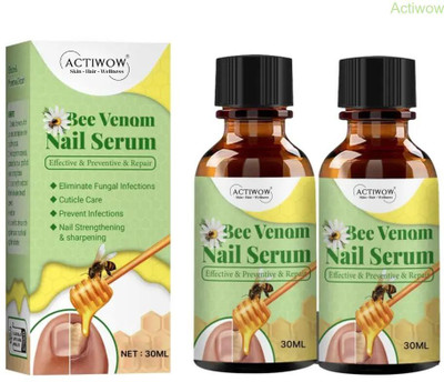 ACTIWOW Bee Venom Nail Serum Calm Coat for Fragile Nails A001(20 ml)