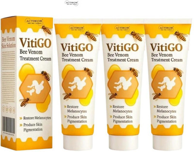ACTIWOW Vitigo Bee Venom Cream for Natural Skincare 3 Pcs QA1(300 g)