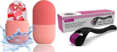 ghorela 1 Ice Roller for Face +1 Derma Roller Pack of 2(2 g)