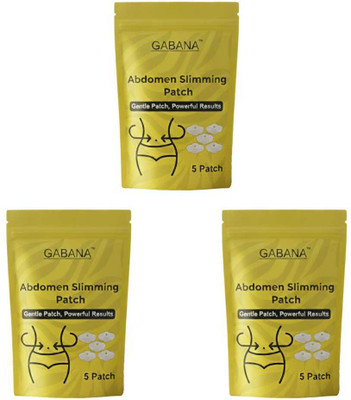 GABANA Abdomen Slimming Patches Belly Fat Slim Patch for Weight Loss 15 Pcs(15 g)