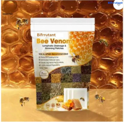 BIFRRUTANT Bee Venom Foot Patches Rapid Toxin Removal Pads for Renewed Energy(100 g)