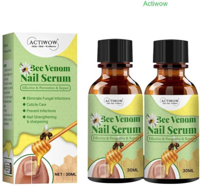 ACTIWOW Bee Venom Nail Serum Shine Core for Polish-Free Nails A001(20 ml)