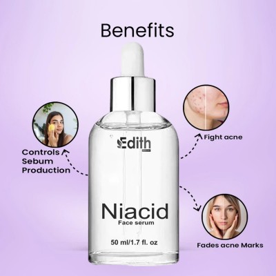 EDITH NATURALS Niacid Serum Fill in Pitted Scars and Dark Acne Men & Women(50 ml)