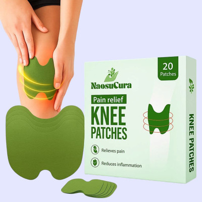 Naosucura Joint Care Patches with Natural Oils for Knee Pain – 20 Pieces Plaster & Patch(20 x 1 Patches)