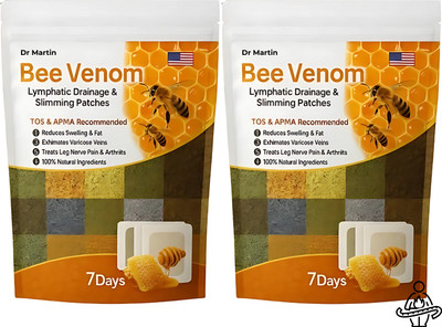 Gratus Pain Relief Detox Patch with Bee Venom Foot Patches Relaxation Combo(200 g)