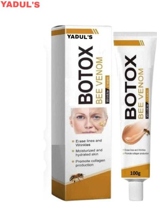 YADUL's Bee Venom Botox Cream 100g for Wrinkles, Collagen Boost & Anti-Ageing Skin (100 g)(100 g)