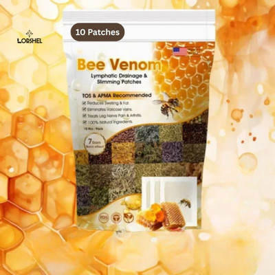 LORSHEL Bee Venom Foot Patches Refreshing Cleansing Toxin Remover Foot Pads Daily(100 g)