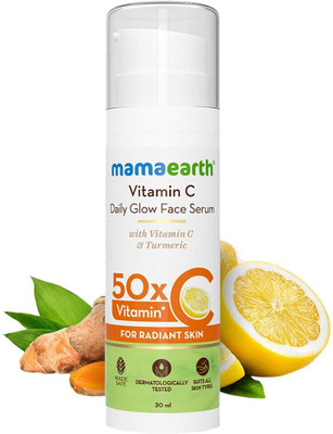 Mamaearth Daily Glow Face Serum With Vitamin C & Turmeric for Radiant Skin(30 ml)