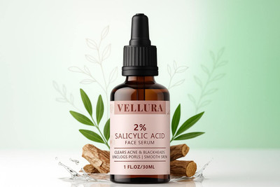 VELLURA Natural Salicylic Serum for Smooth Texture & Clear Pores(30 ml)