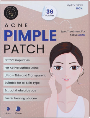 CareVibe Acne Pimple Patch | Hydrocolloid Spot Treatment | 36 Patches(50 g)