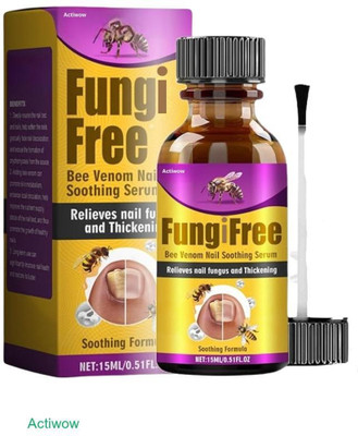 ACTIWOW Fungi Free Bee Venom Nail Serum ShineLock for Chip Prevention(30 ml)