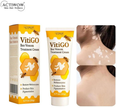 ACTIWOW Vitigo Bee Venom Cream for Pore Minimizing Glow Cream(100 g)