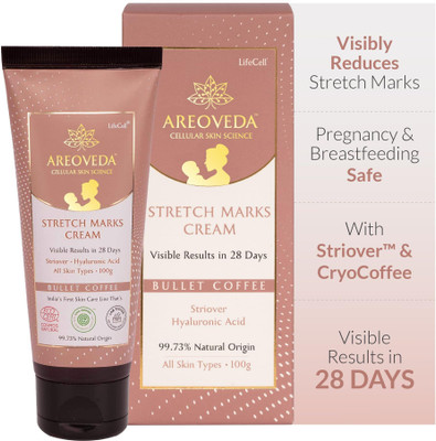 Areoveda Stretch Marks Cream For Old & New Marks, Visibly Reduces Stretch Marks In 28 Days(100 g)