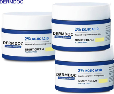 DermDoc Kojic Acid Cream Set of 3 for Daily Glow(150 g)