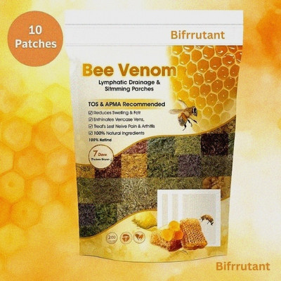 BIFRRUTANT Bee Venom Foot Patches for Women Daily Herbal Comfort Pads for Relaxation(100 g)