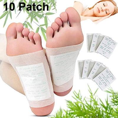 house of common Adhesive Pads Cleansing Detox Foot Patches Kit Natural Unwanted Toxins Remover Fatigue Release for Men & Women (Pack of 10 pads)(50 g)