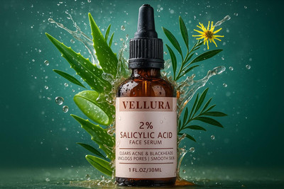 VELLURA Ayurvedic Salicylic Serum for Clear & Glowing Skin(30 ml)