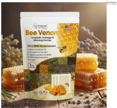 ACTIWOW Bee Venom Foot Patches Natural Foot Cleanser for Toxin-Free Life SKT(100 g)