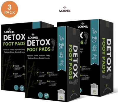 LORSHEL Heal sutra detox foot pads help with daily fatigue and toxin build-up(30 g)