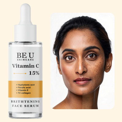 Be U Face Serum with Vitamin C, HA & Antioxidants – For Smaller Pores and Brighter Skin(30 ml)