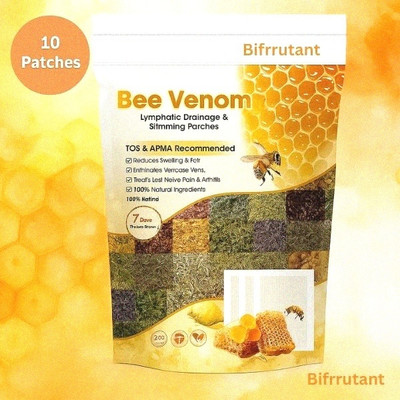 BIFRRUTANT Bee Venom Detox Foot Patches Herbal Pads for Rest and Daily Healing(100 g)