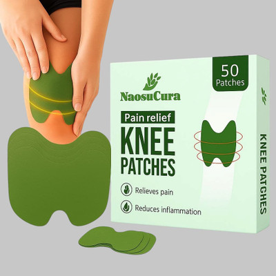 Naosucura 50 Pcs Knee Relief Patches for Arthritis, Stiffness and Joint Swelling Support Plaster & Patch(50 x 1 Patches)