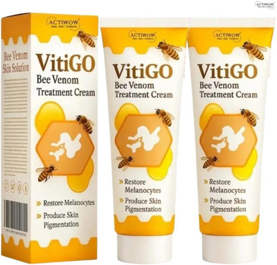 ACTIWOW Vitigo Bee Venom Cream with Glow Activating Blend 2 Pcs QA(200 g)