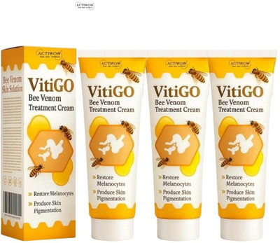 ACTIWOW Vitigo Bee Venom Cream for Skin-Friendly Glow 3 Pcs QA1(300 g)