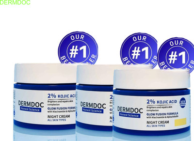 DermDoc Pack of 3 Kojic Cream for Daily Skin Glow(150 g)