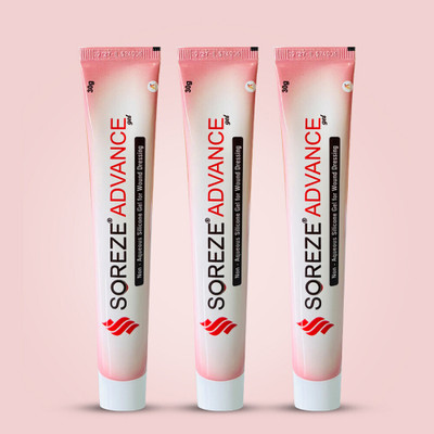 Soreze Advance Gel for Bedsore Treatment | Heals Bedsore (Pack of 3) | With Natural Herbs & Oils(90 g)