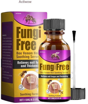 ACTIWOW Fungi Free Bee Venom Nail Serum Protective Veil for Fragile Nails(30 ml)