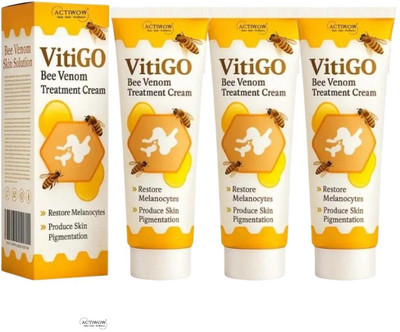 ACTIWOW Vitigo Bee Venom Cream for Reviving Dull Skin 3 Pcs QA1(300 g)