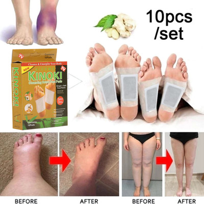 POWERFEEL Foot Pain Relief Pads Detox For Men And Women with Detoxification Foot Patches Rest (1 BOX x 10 Patches)p9(100 g)