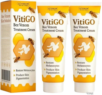 ACTIWOW Vitigo Bee Venom Cream for Hydrating Glow in One Step 2 Pcs QA(200 g)