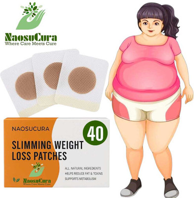 Naosucura Herbal Patches To Control Weight And Reduce Inches | Pack Of 40 Plaster & Patch(40 x 1 Patches)