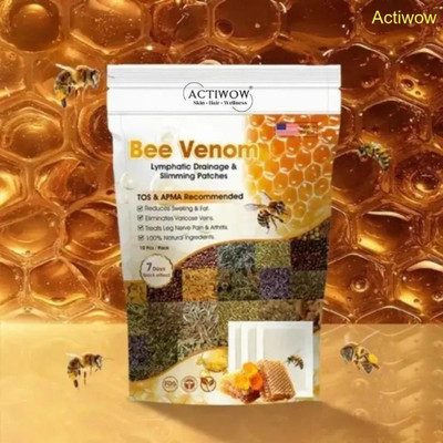ACTIWOW Bee Venom Foot Patches Toxin-Free Morning Start A01(100 g)