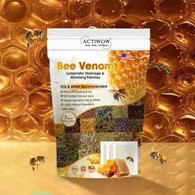 ACTIWOW Bee Venom Foot Patches Helps Reduce Swelling From Poor Circulation FC03(100 g)