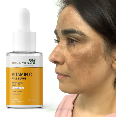 7days natural Vitamin C Serum for Face GLOW With niacinamide for skin Brightening Whitening | Anti Dark Spot | Acne(30 ml)
