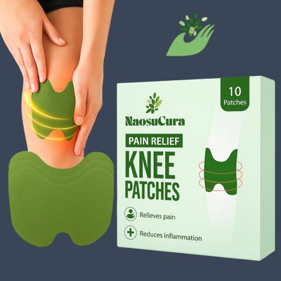 Naosucura Anti-Inflammatory Knee Patches with Herbal Formula for Long-Term Relief Plaster & Patch(10 x 1 Patches)