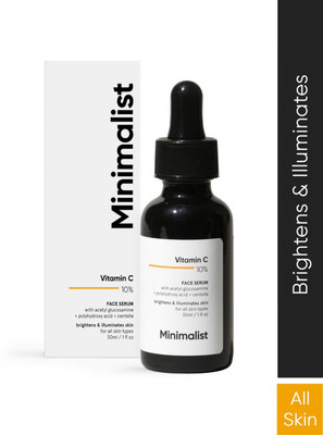 Minimalist 10% Vitamin C Face Serum for Men & Women | Skin Brightening, Glow & UV Damage Repair | Stable Vitamin C Skincare(30 ml)