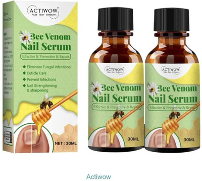 ACTIWOW Bee Venom Nail Serum Gloss Drop for Nail Finish A001(20 ml)