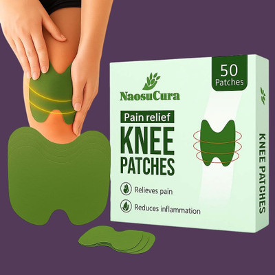 Naosucura 50 Self-Adhesive Patches for Daily Knee Support and Muscle Fatigue Recovery Plaster & Patch(50 x 1 Patches)