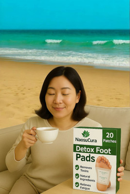 Naosucura Gentle Detox Foot Pads for Relaxation and Weight Support – Pack of 20 Pieces(200 g)