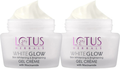 LOTUS HERBALS Whiteglow Skin Whitening & Brightening Gel Cream SPF 25 Pa +++, 60g each(120 g)