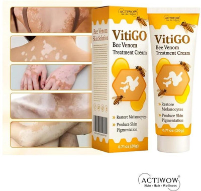 ACTIWOW Vitigo Bee Venom Cream for Nightly Skin Renewal(100 g)