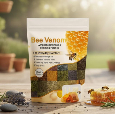 HASRU Bee Venom Foot Patches | 10 Pack | Overnight Detox & Sleep Aid(150 g)